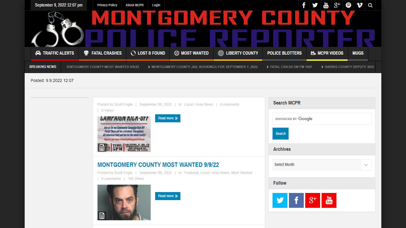 Montgomery County Police Reporter